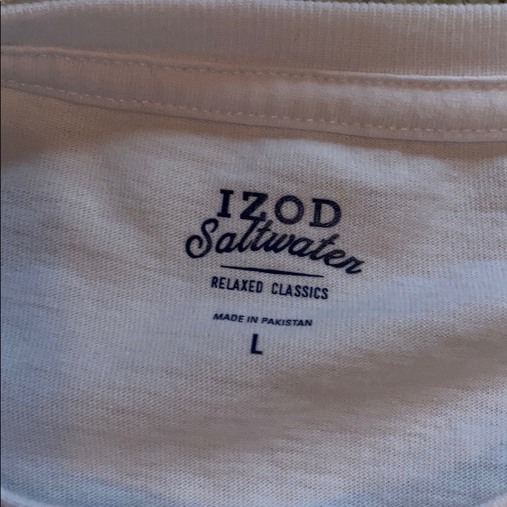 Izod White T-Shirt - Picture 3 of 4